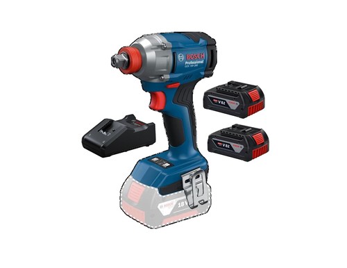 סט בוש אימפקט Bosch GDX 18V-285 עם 2 סוללות 4.0Ah ומטען GAL 18V-40