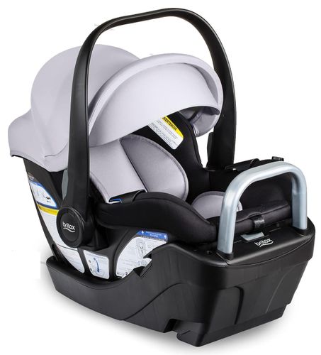 סלקל לתינוק Willow S עם בסיס בחיבור קליקטייט ובדי SAFEWASH נעימים למגע - אפור בהיר