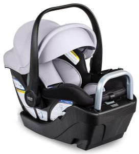 סלקל לתינוק Willow S עם בסיס בחיבור קליקטייט ובדי SAFEWASH נעימים למגע - אפור בהיר