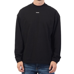 חולצה HUGO מידות S-XXL לגברים בגוון שחור שרוול ארוך
