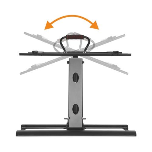 זרוע קיר הידראולית לטלוויזיה עם ידית לשינוי גובה לומי עד Lumi Brateck 43