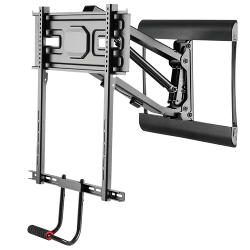 זרוע קיר הידראולית לטלוויזיה עם ידית לשינוי גובה לומי עד Lumi Brateck 43
