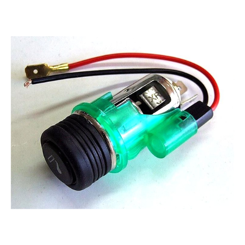 מצית סגריות ארופאי+תאורה 12V