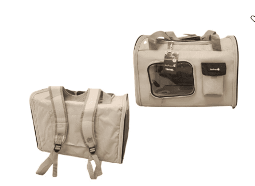 תיק גב נשיאה Pets Project XL לכלבים וחתולים – שחור 47×27×35 ס