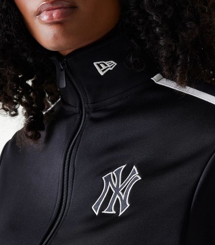 ג'קט ניו ארה NewEra MLB Midi Logo Black Track Jacket | נשים