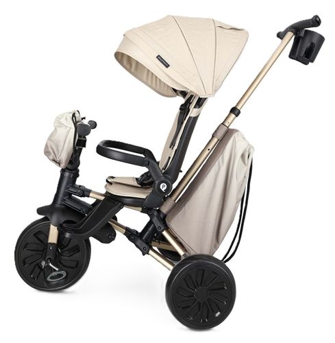 תלת אופן דו-כיווני מעוצב 7 ב 1 NOVA MAX, עם קיפול סופר קומפקטי ו 2 תיקים - בז'