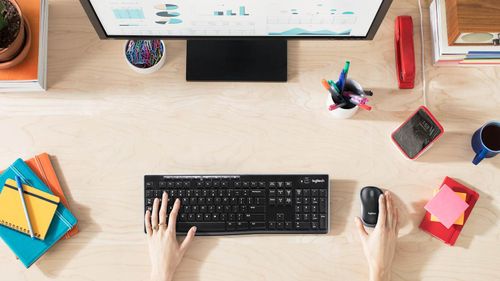סט מקלד + עכבר אלחוטי Logitech MK270