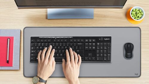 סט מקלד + עכבר אלחוטי Logitech MK270