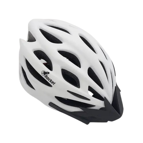 קסדת אופניים רוקט לבן - ROCKET COMP HELMET