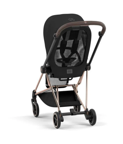 עגלת תינוק Mios 3 Sepia Black עם שלדה רוזגולד