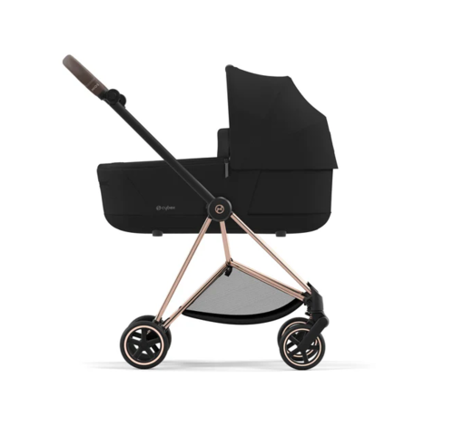עגלת תינוק Mios 3 Sepia Black עם שלדה רוזגולד