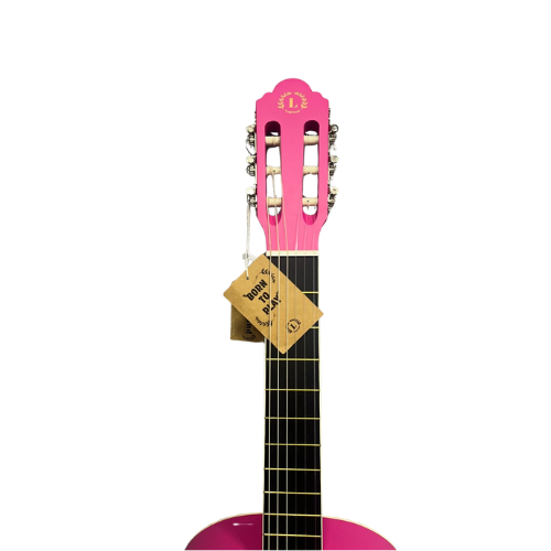 גיטרה קלאסית 4\3 בצבע ורוד LC20 כולל תיק מבית LEGRAND