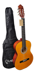 גיטרה קלאסית 4\3 בצבע חום מאט LC20 כולל תיק מבית LEGRAND