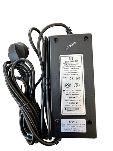 מטען 56.5V לאופניים וקורקינט חשמלי