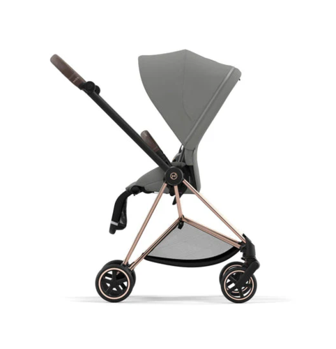 עגלת תינוק Mios 3 Mirage Grey עם שלדה רוזגולד 