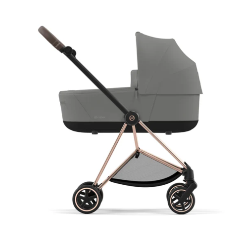 עגלת תינוק Mios 3 Mirage Grey עם שלדה רוזגולד 