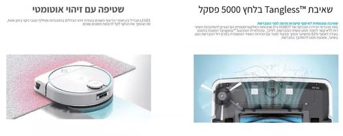שואב שוטף רובוטי עם תחנת שטיפה וייבוש Hobot Legee D8