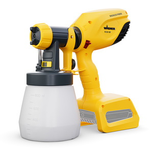 מרסס צבע נטען WAGNER W 250 18V עם מנוע ללא מברשות וטכנולוגיית Click&Paint, מכל 800 מ"ל וזרבובית מתכווננת תלת-כיוונית לצביעה מקצועית של עץ ומתכת