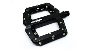 זוג פדלים אלומיניום שחור - WELLGO B321 PEDALS