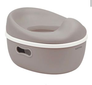 סיר גמילה רב תכליתי 3 ב 1 הופך לישבנון ומדרגון בעל מגן מונע התזה - מוקה