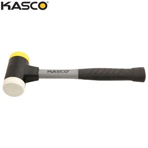 פטיש דו-שימושי ניילון + גומי ידית פיבר 16 אוז