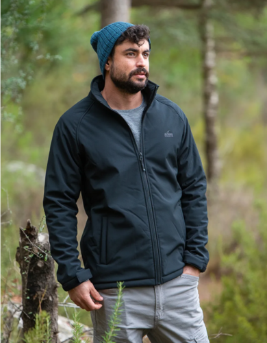 מעיל סופטשל שחור GORDON OUTDOOR SOFTSHELLS