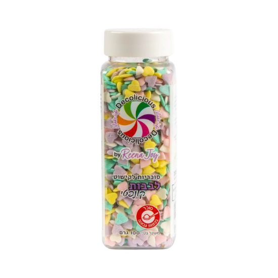 סוכריות Sprinkles לב קונפטי 100 גרם