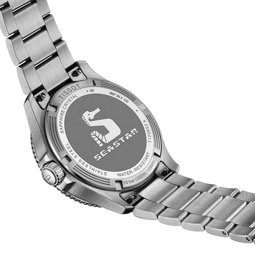 Tissot T1208521105100 SEASTAR GMT גברים 300 מטר צלילה