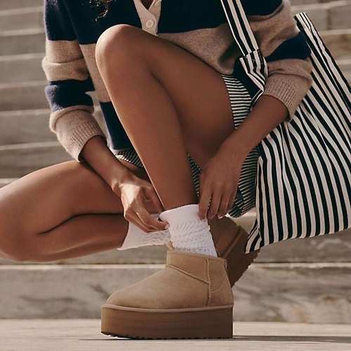 מגף UGG מיני פלטפורמה סנד מידות 36-40 לנשים
