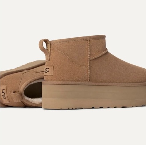 מגף UGG מיני פלטפורמה חום מידות 36-41 לנשים