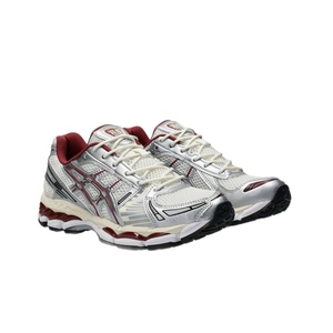 נעל ASICS מידות 36-42 לנשים בגוון כסוף-בורדו