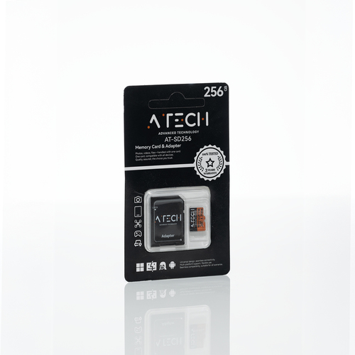 כרטיס זיכרון MicroSD בנפח 256GB – דגם AT-SD256