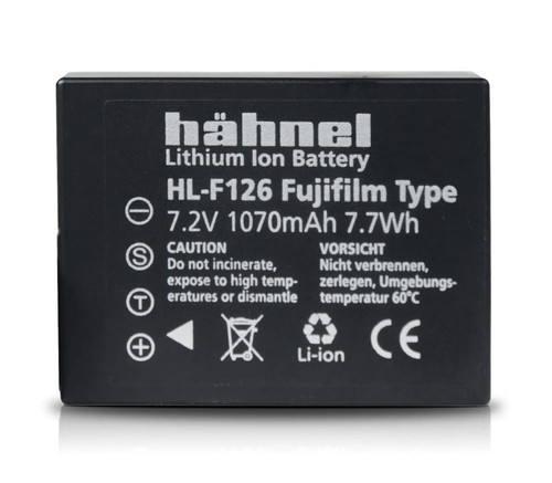 סוללה חליפית למצלמה Fujifilm NP-W126 Hahnel