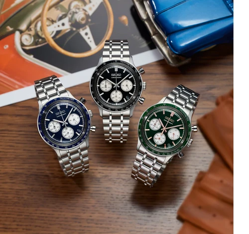SEIKO SSB481P1 סדרה חדשה לגבר זכוכית מעוגלת במראה וינט'ג