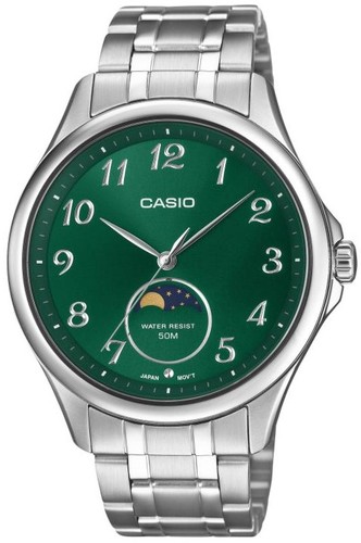 CASIO MTP-M110D-3A MOONPHASE ירח לגברים סדרה חדשה