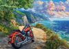 פאזל איכותי 500 חלקים - אופנוע בקו החוף