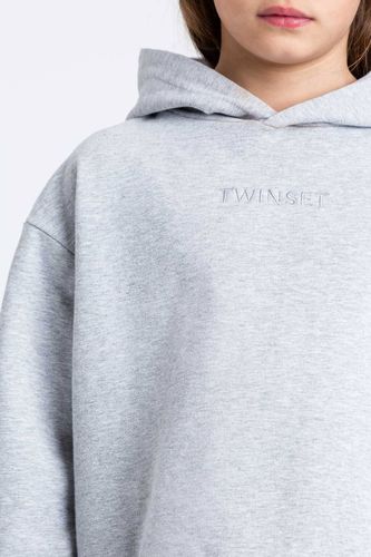 Hoodie with logo embroidery