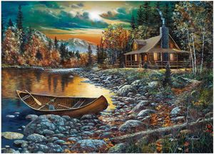 פאזל איכותי 1000 חלקים - צימר חורפי