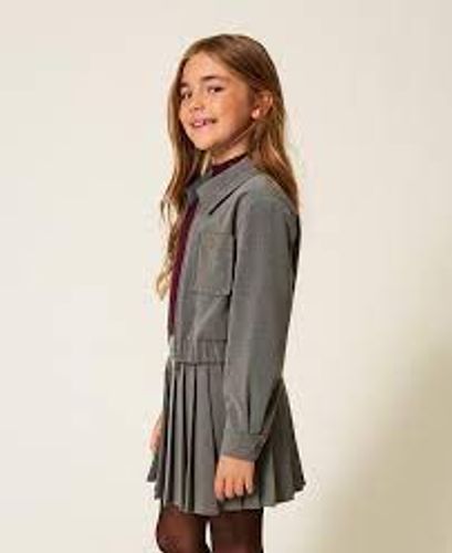 Cropped flannel jacket