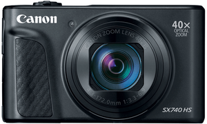 מצלמה קומפקטית בעברית צבע שחור Canon PowerShot SX740 HS