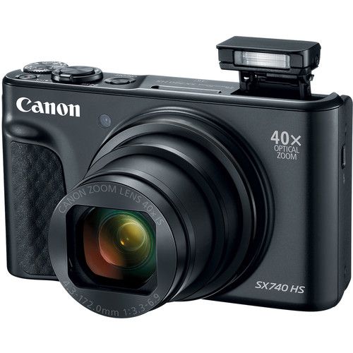 מצלמה ‏קומפקטית בעברית צבע שחור Canon PowerShot SX740 HSברפאלי - refali.co.il