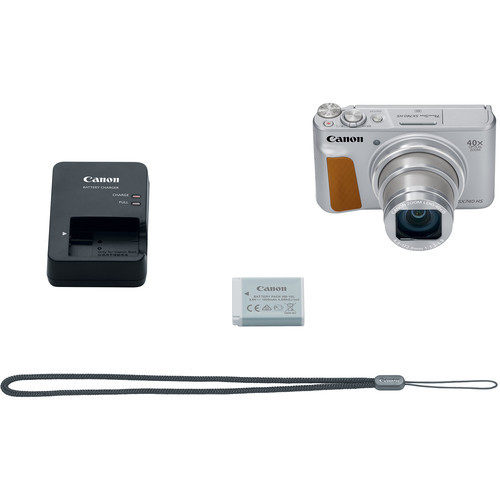 מצלמה ‏קומפקטית בעברית צבע כסוף Canon PowerShot SX740 HS