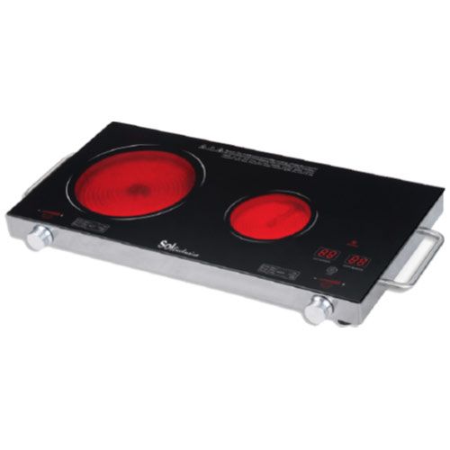 כירה קרמית כפולה SOL SL-6633
