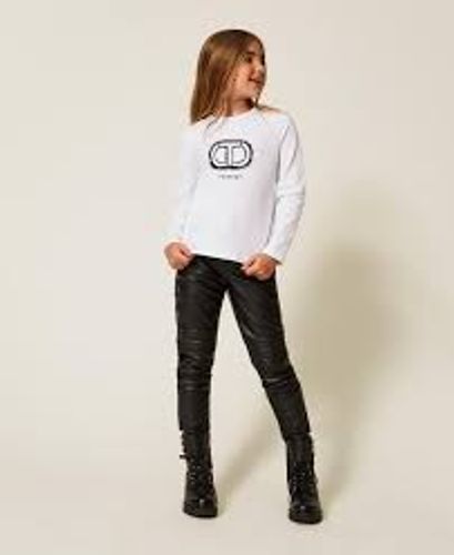 T-shirt with Oval T logo print