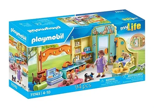משחק פליימוביל מרכז טיפול בכלבים עם 8 כלבים ומאלף לגילאי 4+