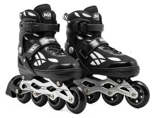 רולר בליידס במידה 31-34 עם גלגלי PU ובטנה מרופדת מנדפת זיעה - שחור