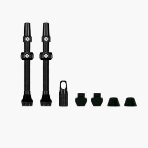 זוג ונטילים לטיובלס מאק אוף שחור - MUC-OFF TUBLESS VALVES V2 44MM
