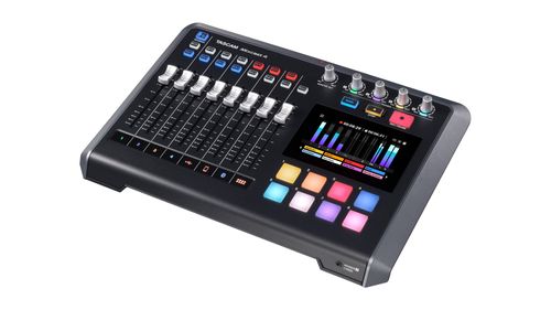 מיקסר הקלטה לפודקאסט Tascam Mixcast 4