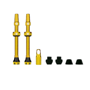 זוג ונטילים לטיובלס מאק אוף זהב - MUC-OFF TUBLESS VALVES V2 44MM