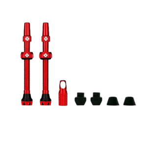 זוג ונטילים לטיובלס מאק אוף אדום - MUC-OFF TUBLESS VALVES V2 60MM